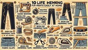 easy and beautiful! pants hemming life hack